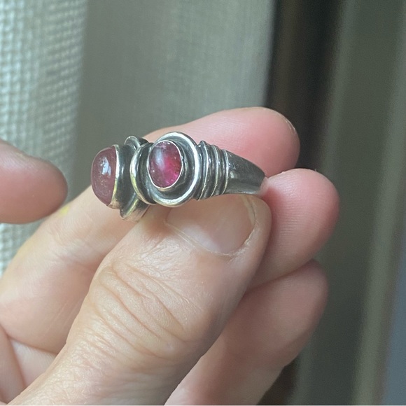 Sterling pink tourmaline ring - Picture 8 of 10
